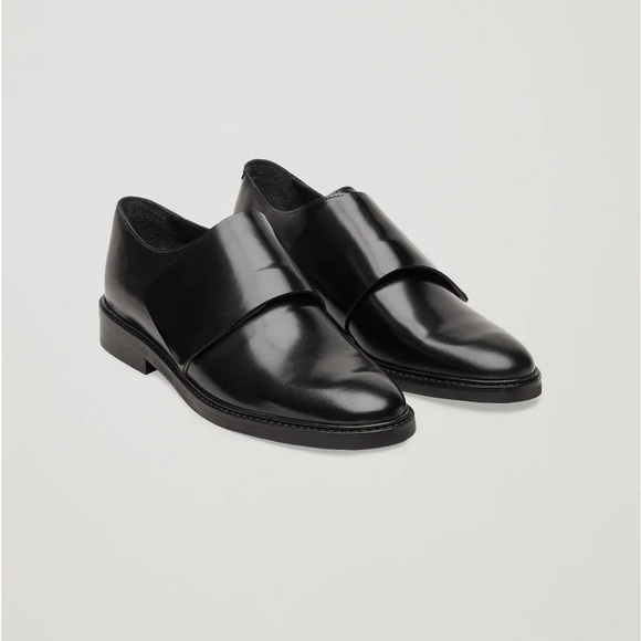 COS Wrap-Over Leather Brogues - Picture 2 of 9